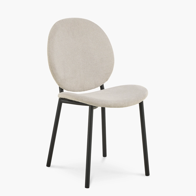 SILLA TAPIZ CLIFF BEIGE FORM - 3