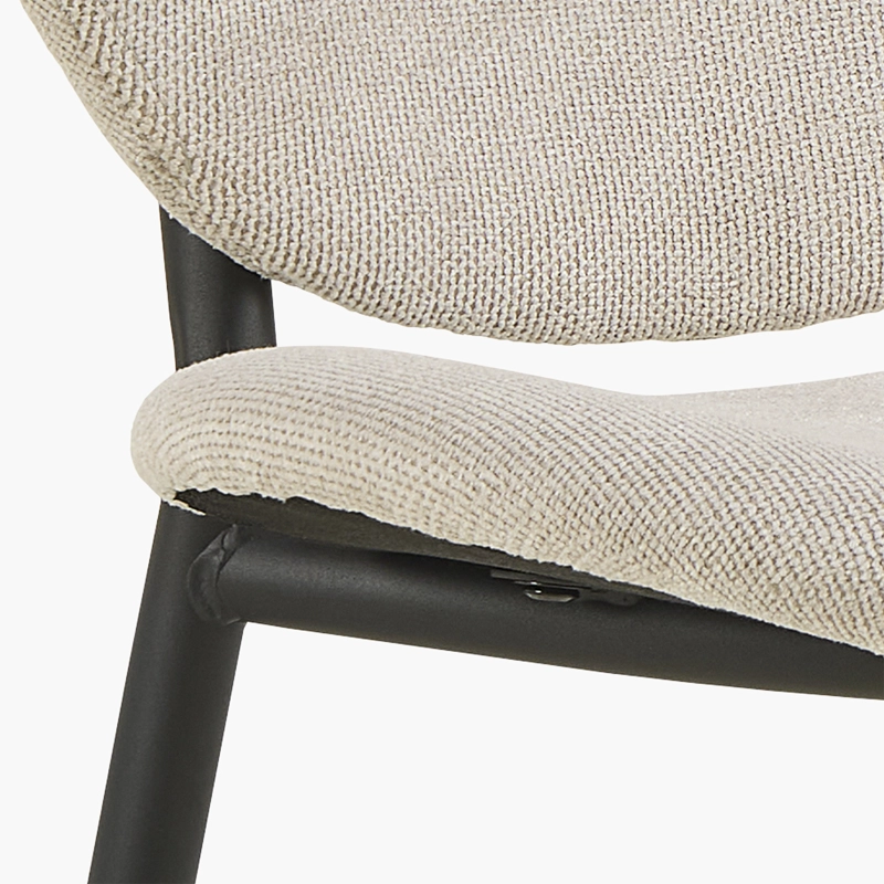 SILLA TAPIZ CLIFF BEIGE FORM - 7