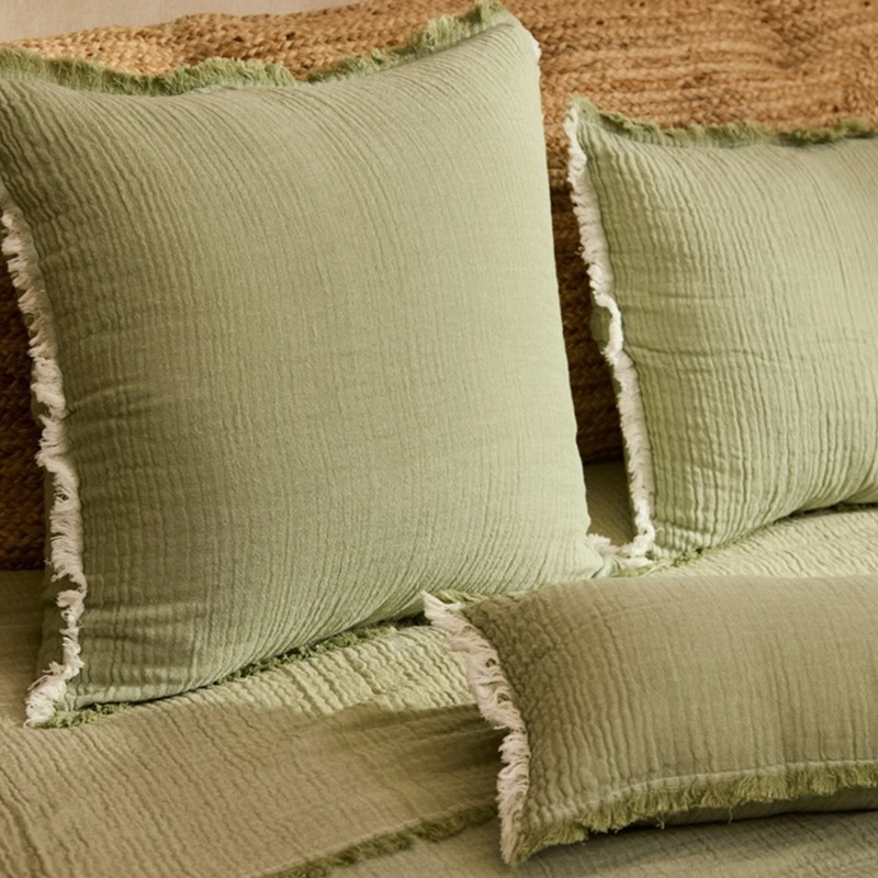 FUNDA COJIN LAYER2 60X60 VERDE CALMA HOUSE - 4