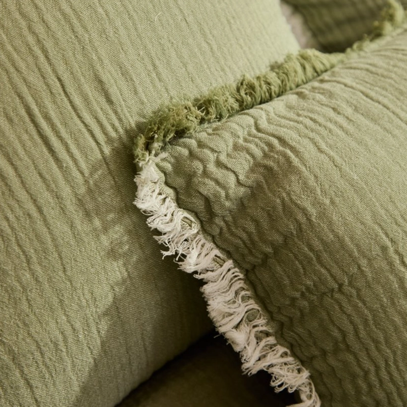 FUNDA COJIN LAYER2 45X45 VERDE CALMA HOUSE - 4