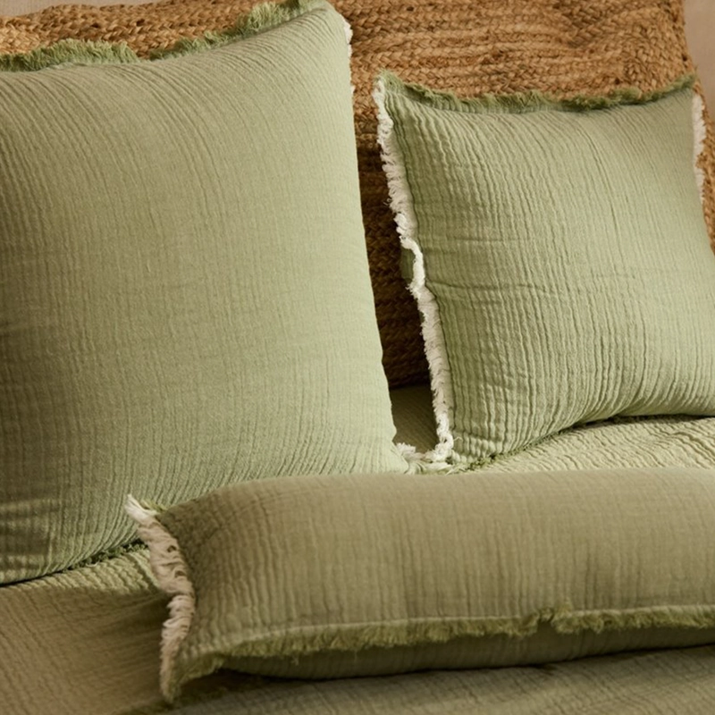 FUNDA COJIN LAYER2 45X45 VERDE CALMA HOUSE - 5