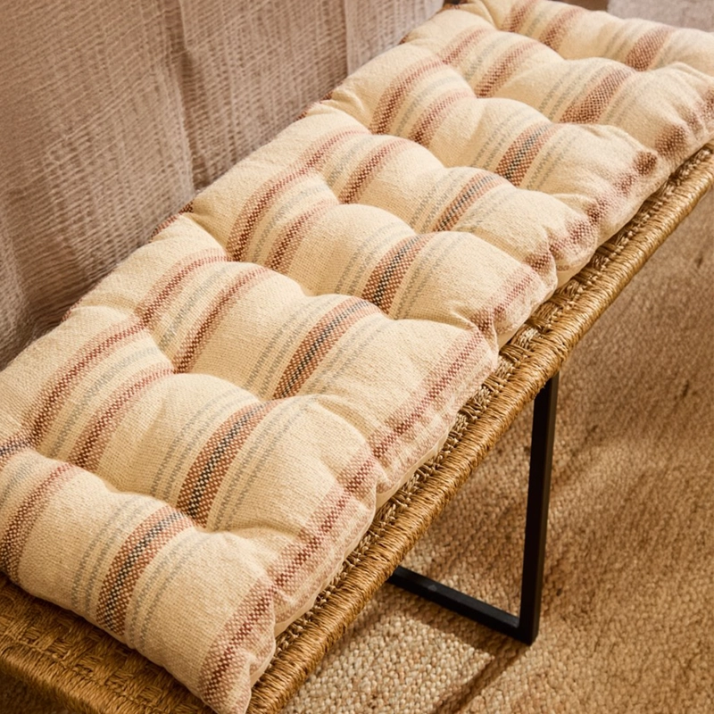 COJIN DE BANQUETA PERU TIERRA 120X40X4 CALMA HOUSE - 2