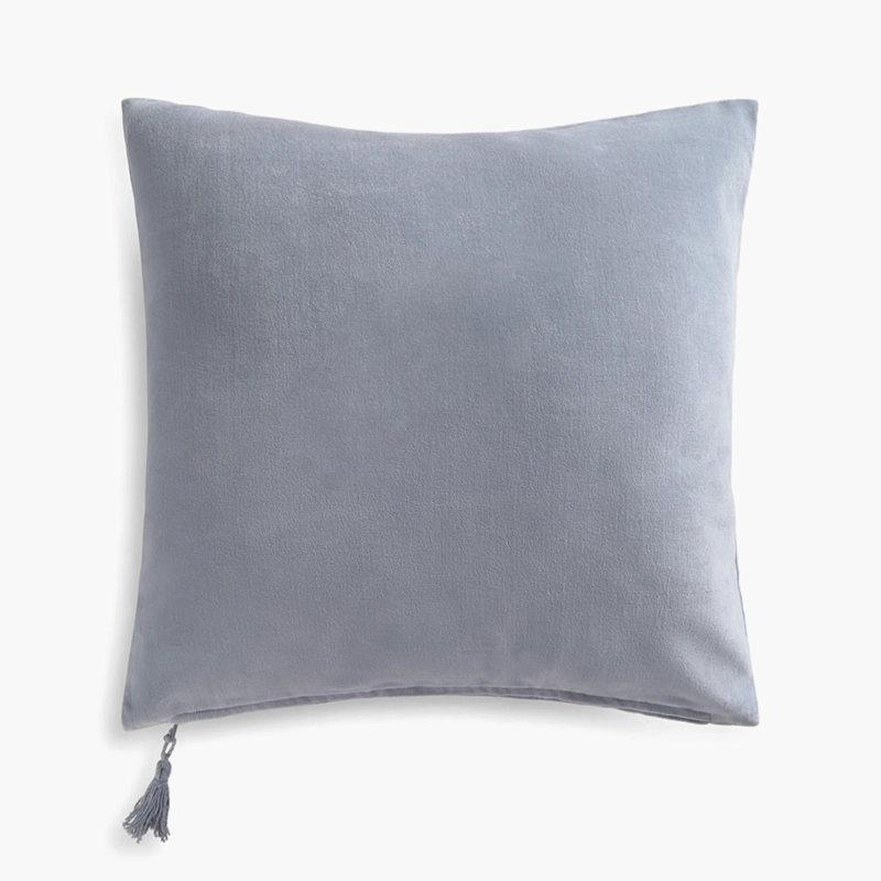 FUNDA COJIN VELUR 60X60 AZUL CALMA HOUSE - 1