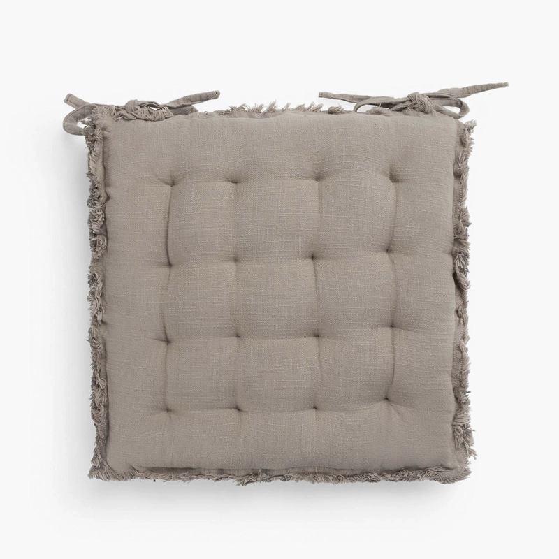 COJIN DE SILLA FLEPAD 40X43 GRIS OSCURO TEXTURA INTERIORS - 1
