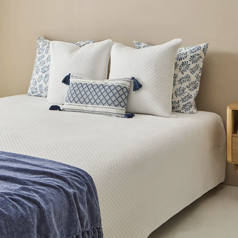 COLCHA CHERANCOB 180X260 BLANCO (CAMA 1,5 PLAZAS) TEXTURA - 7