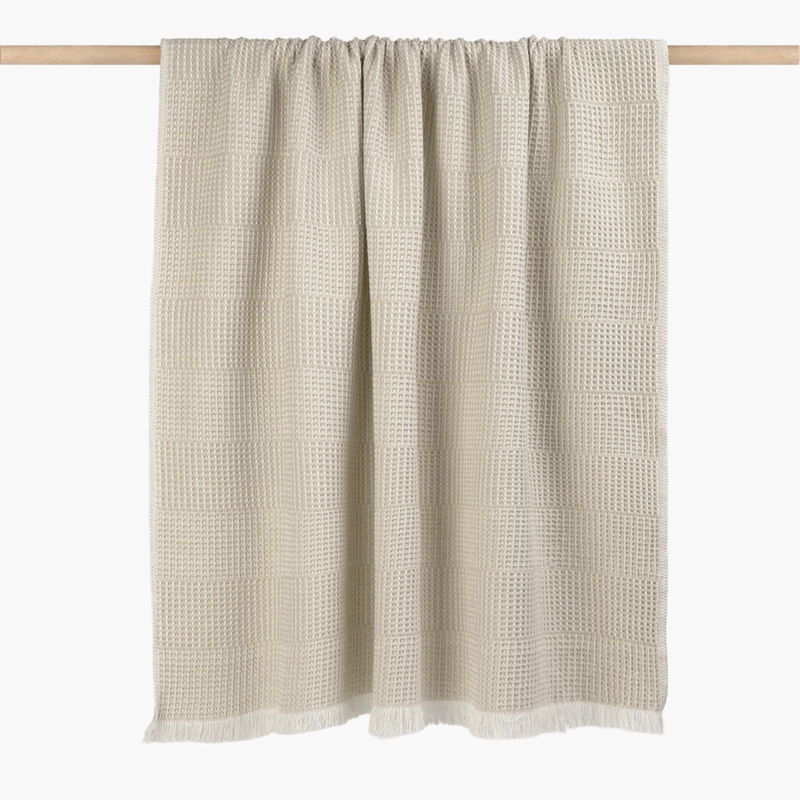 MANTA VIMA 130X170 BEIGE TEXTURA INTERIORS - 5