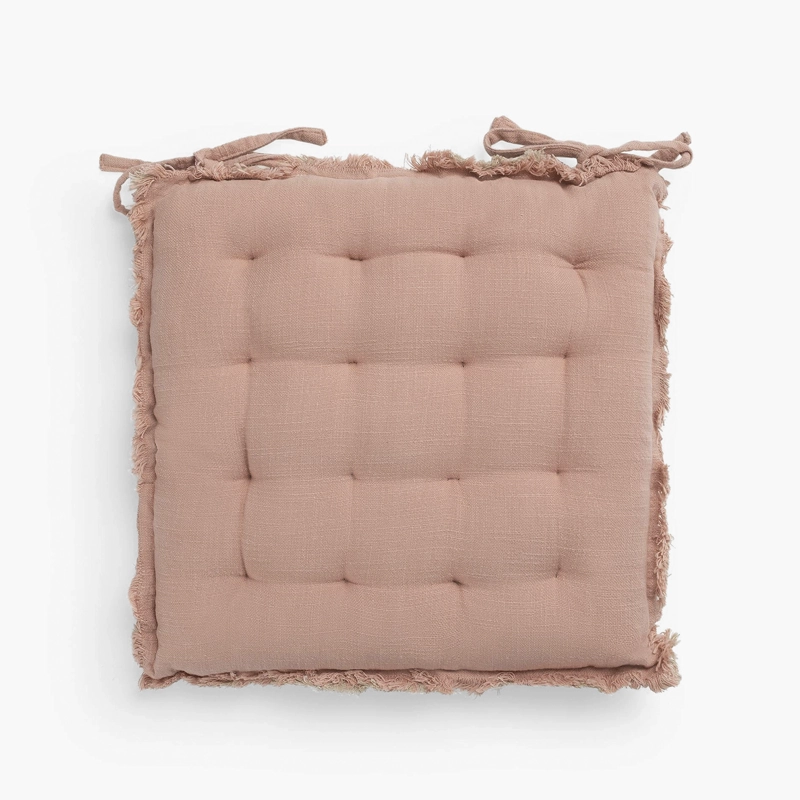 COJIN DE SILLA FLEPAD 40X43 ROSADO TEXTURA INTERIORS - 1