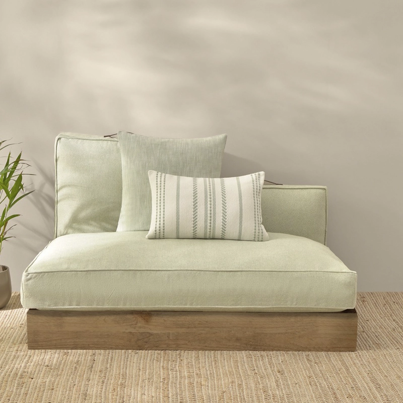 FUNDA COJIN TRICHI 120X60 VERDE TEXTURA INTERIORS - 2