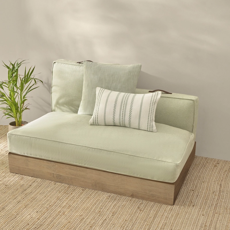 FUNDA COJIN TRICHI 120X60 VERDE TEXTURA INTERIORS - 6
