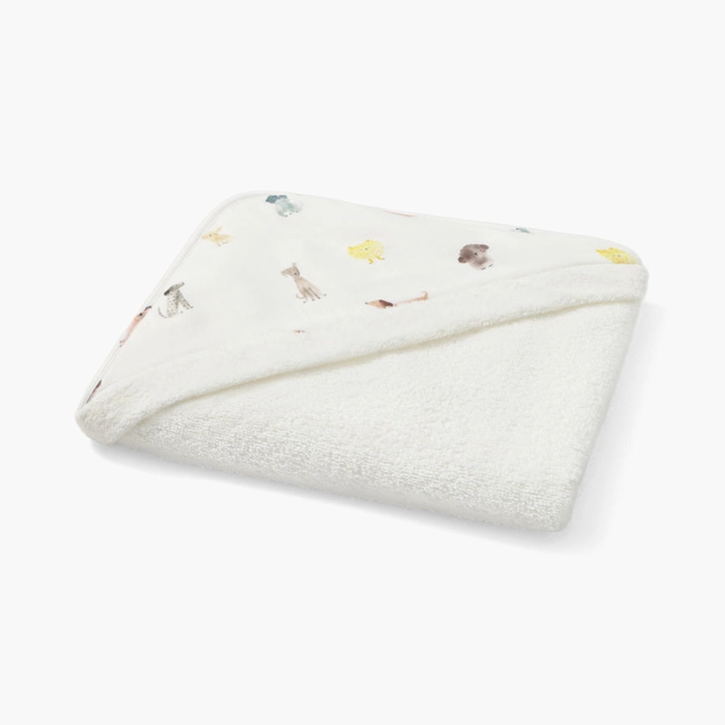 TOALLA INFANTIL AMIGUIS 80X80 BLANCO TEXTURA INTERIORS - 1