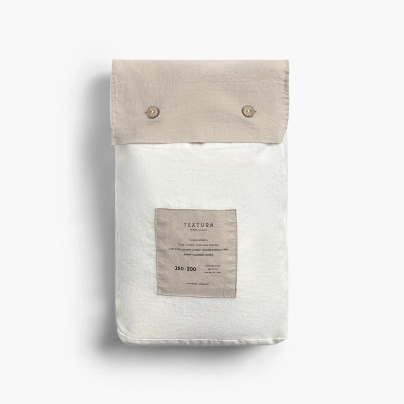 FUNDA PLUMON 220X240 BEIGE (CAMA 2 PLAZAS) TEXTURA - 5