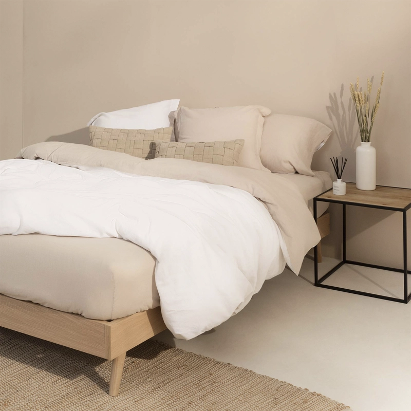 FUNDA PLUMON 220X240 BEIGE (CAMA 2 PLAZAS) TEXTURA - 8