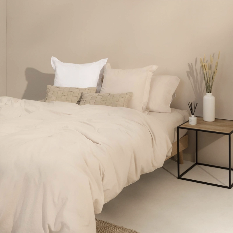 FUNDA PLUMON 220X240 BEIGE (CAMA 2 PLAZAS) TEXTURA - 9