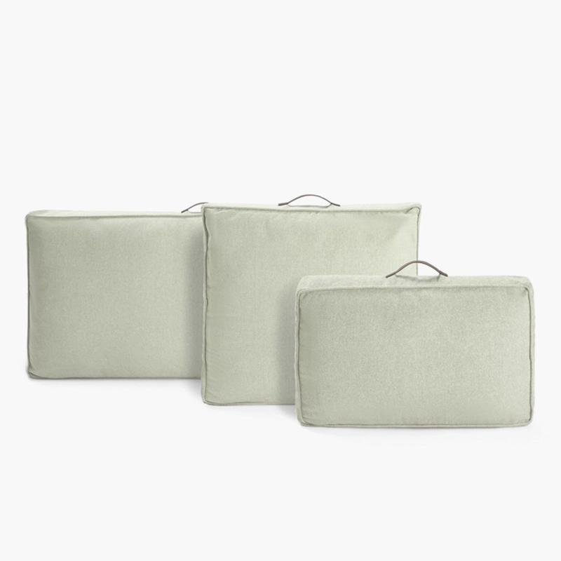 FUNDA COJIN TRICHI 60X40 VERDE TEXTURA INTERIORS - 4