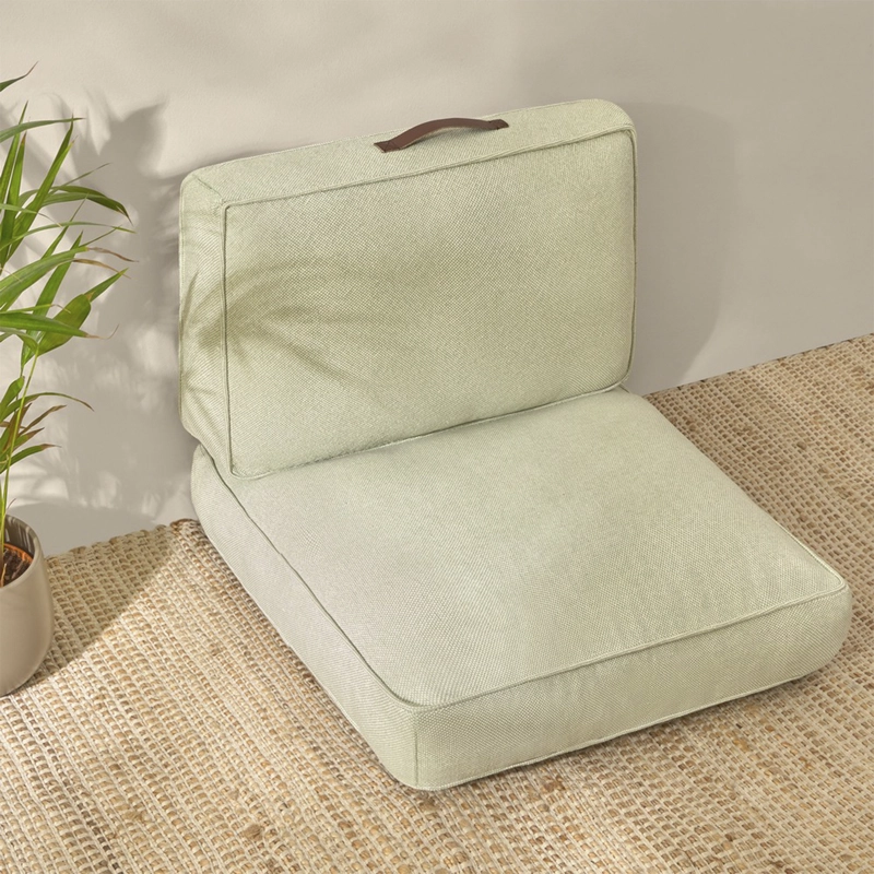 FUNDA COJIN TRICHI 60X40 VERDE TEXTURA INTERIORS - 5