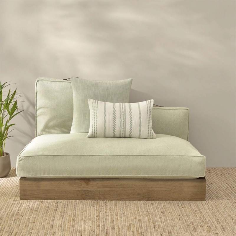 FUNDA COJIN TRICHI 60X40 VERDE TEXTURA INTERIORS - 7