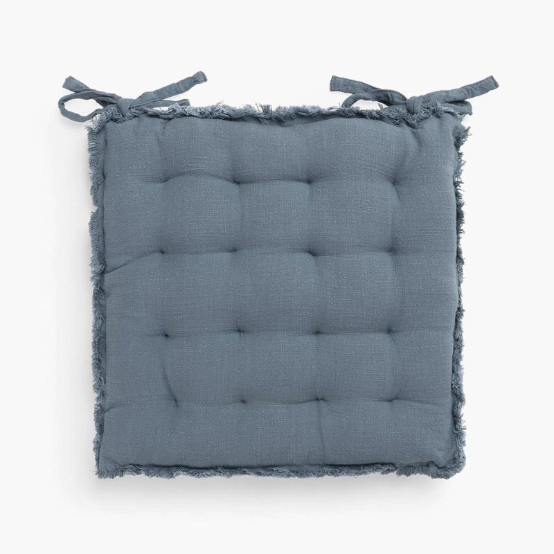 COJIN DE SILLA FLEPAD 40X43 AZUL TEXTURA INTERIORS - 1