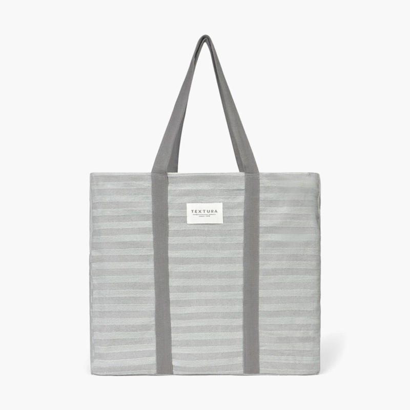 BOLSO ALGODON LURIBOL 45X40 GRIS TEXTURA INTERIORS - 1