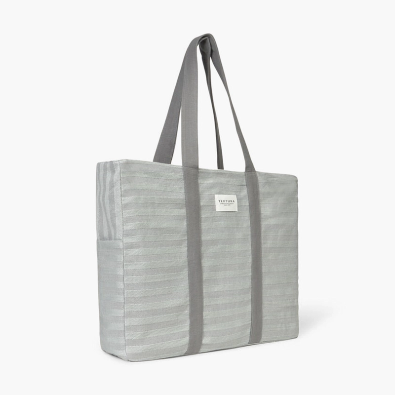 BOLSO ALGODON LURIBOL 45X40 GRIS TEXTURA INTERIORS - 2