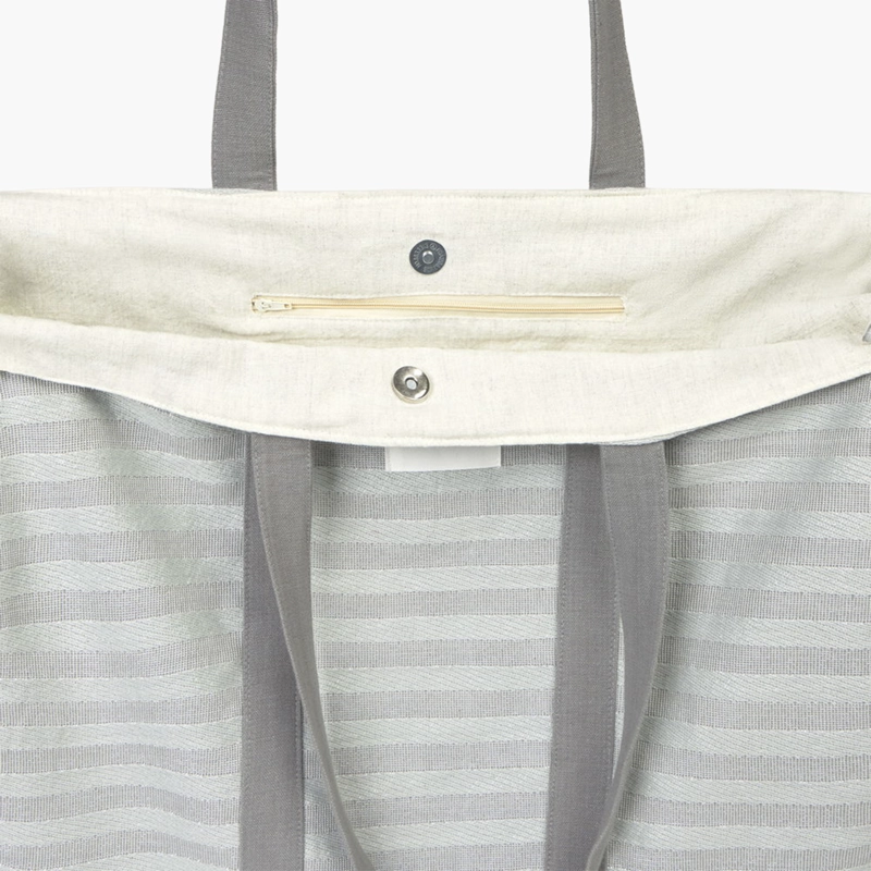 BOLSO ALGODON LURIBOL 45X40 GRIS TEXTURA INTERIORS - 4