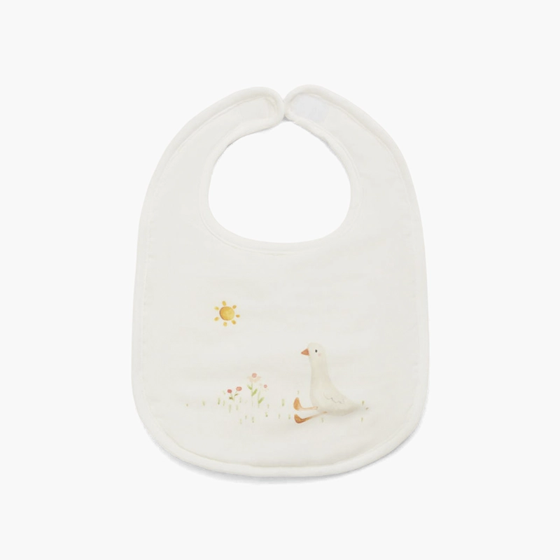 SET 2 BABEROS ALGODON CONEJITOS BLANCO TEXTURA INTERIORS - 2