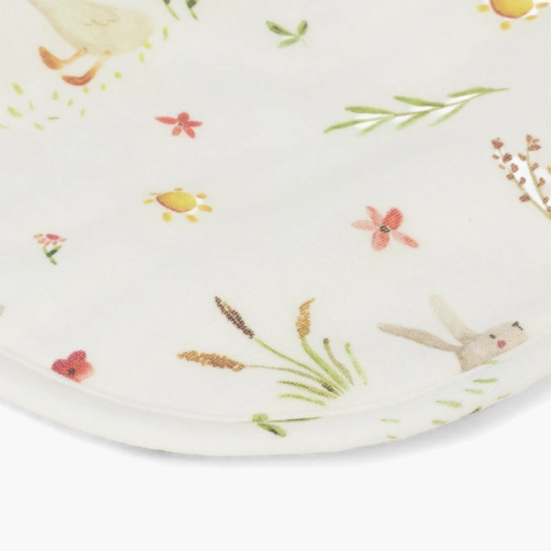 SET 2 BABEROS ALGODON CONEJITOS BLANCO TEXTURA INTERIORS - 4