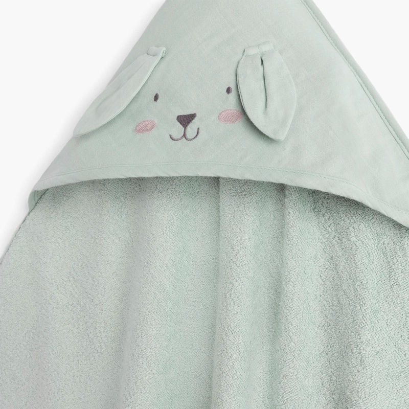 TOALLA INFANTIL CARU 80X80 VERDE CLARO TEXTURA INTERIORS - 4