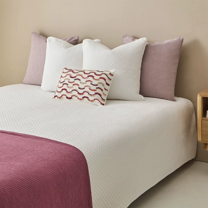 COLCHA CHERANCOB 240X270 BCO (CAMA 2 PLAZAS O QUEEN) TEXTURA - 7