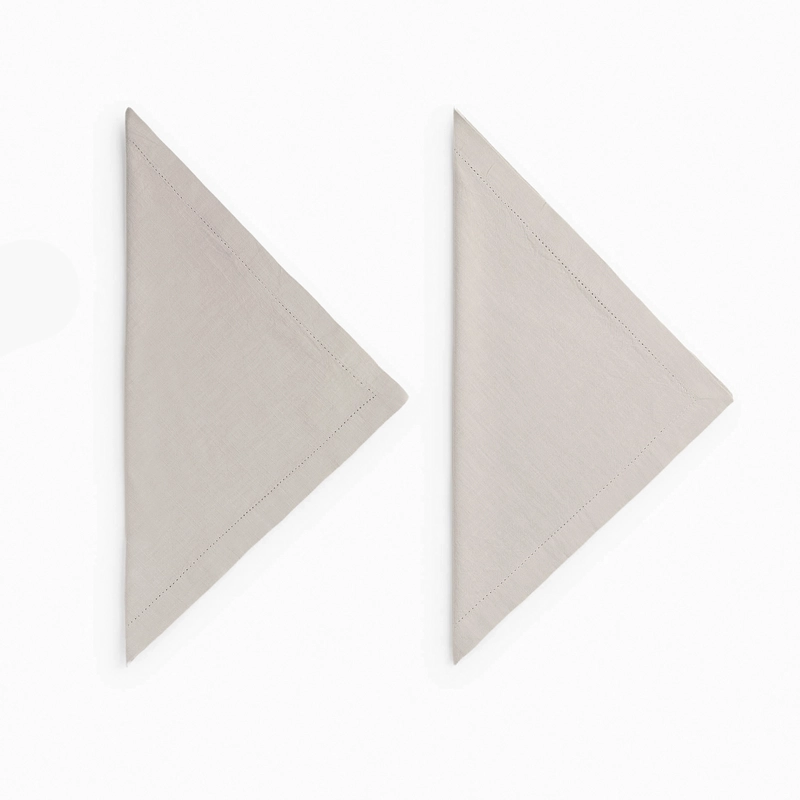 SERVILLETA CLARU 45X45 GRIS TEXTURA INTERIORS - 3
