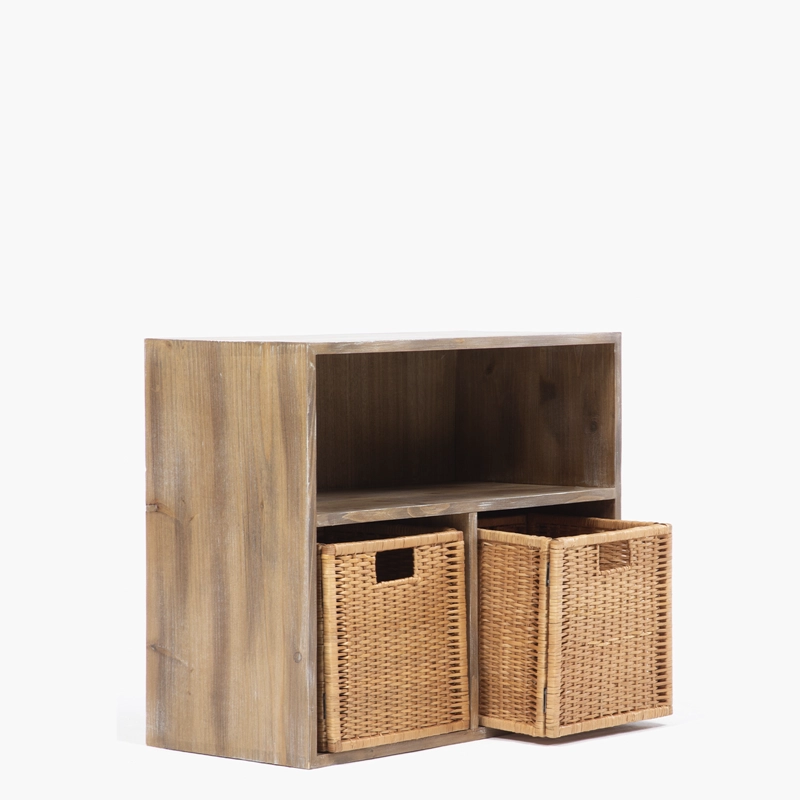 ORGANIZADOR KALA DOBLE NATURAL (NO INCLUYE CANASTOS) FORM - 5