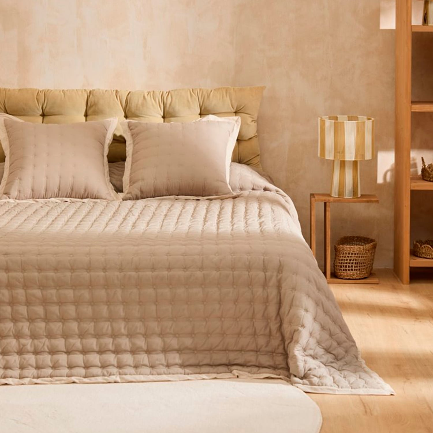 COLCHA NIMES 270X280 BEIGE (CAMA KING-SUPERKING) CALMA HOUSE - 2