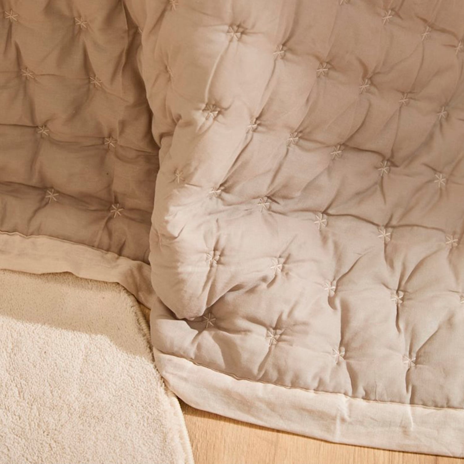 COLCHA NIMES 270X280 BEIGE (CAMA KING-SUPERKING) CALMA HOUSE - 5