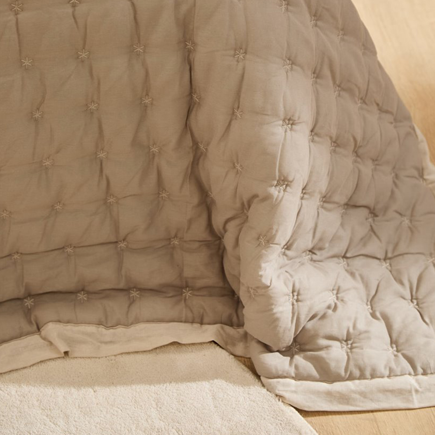 COLCHA NIMES 270X280 BEIGE (CAMA KING-SUPERKING) CALMA HOUSE - 6