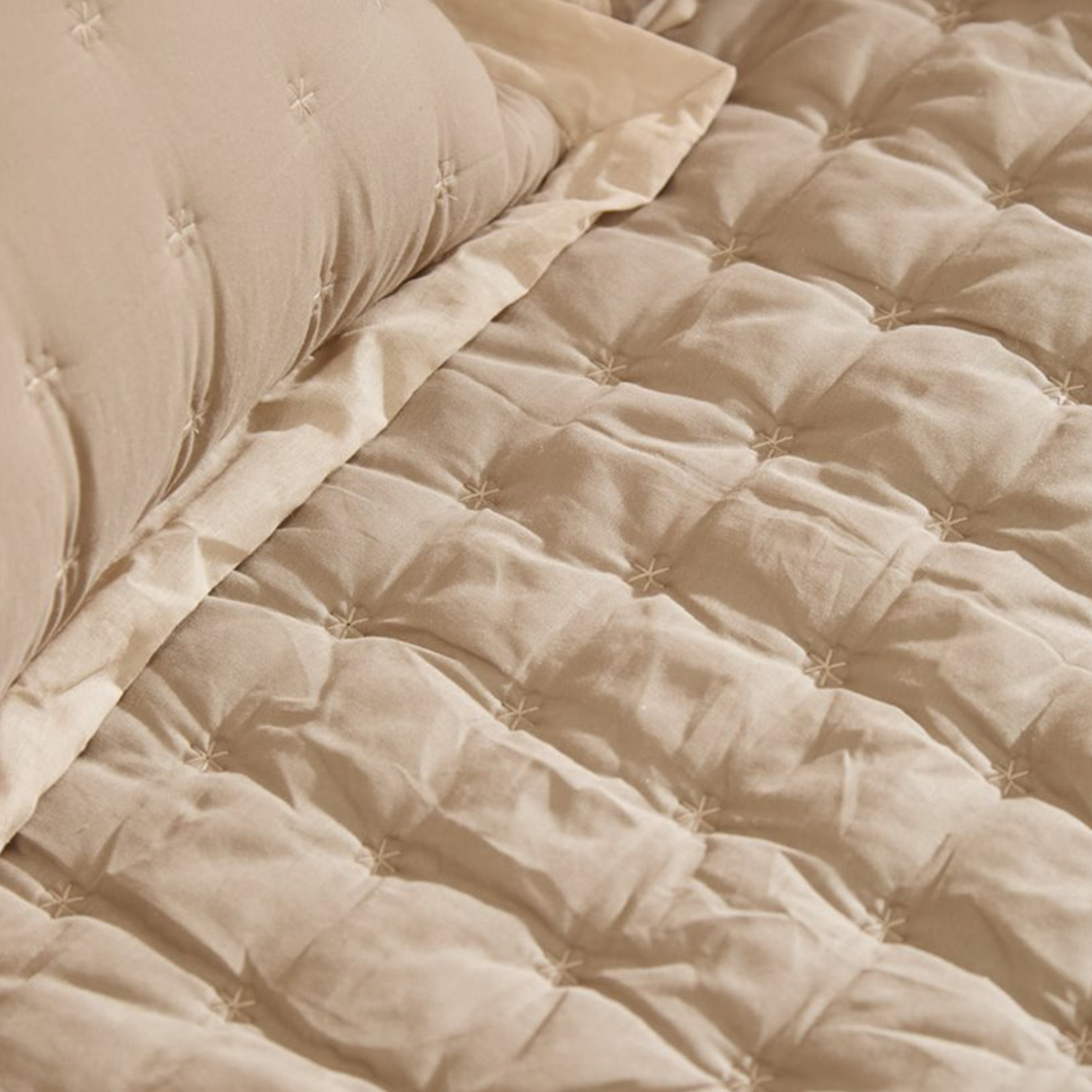 COLCHA NIMES 240X260 BEIGE (CAMA 2 PLAZAS-QUEEN) CALMA HOUSE - 4