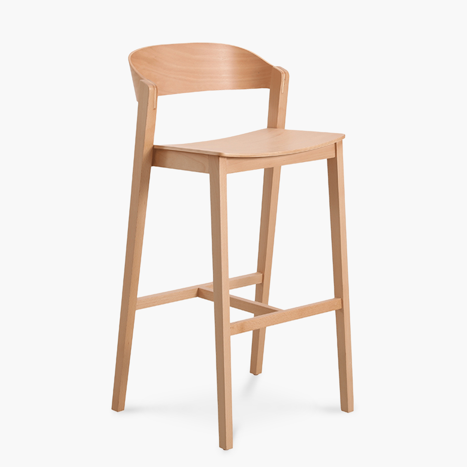 TABURETE ALTO 76 MADERA CELINE NATURAL FORM - 2