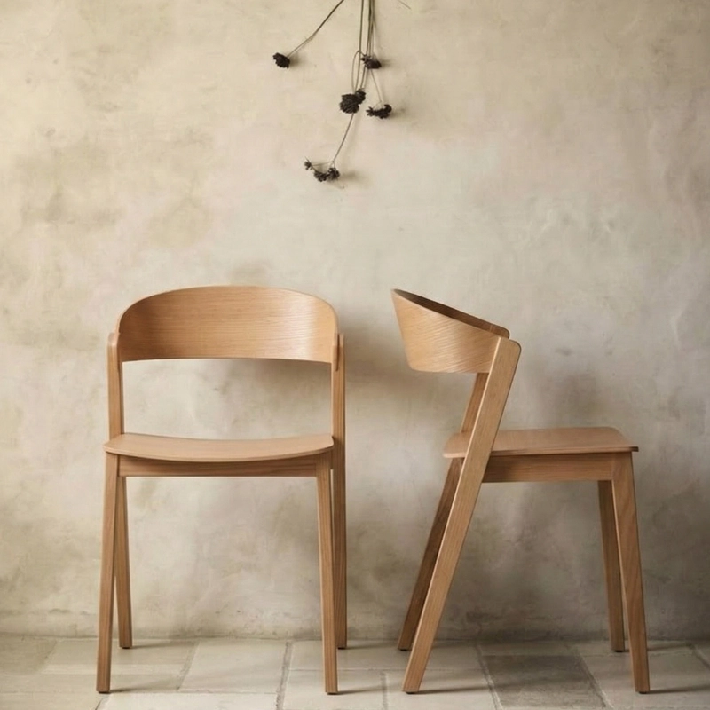 SILLA MADERA CELINE NATURAL FORM - 2