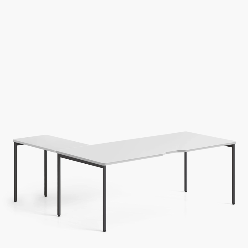 ESCRITORIO LATERAL ASTRO 50X90 BLANCO/GRIS FORM - 3