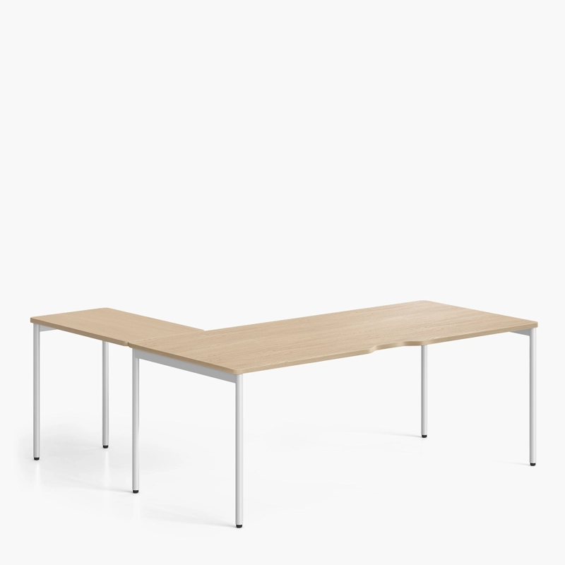 ESCRITORIO LATERAL ASTRO 50X90 NATURA/BLANCO FORM - 3