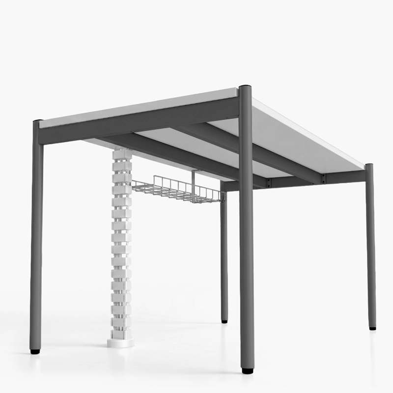ESCRITORIO ASTRO 120X60 BLANCO/GRIS FORM - 4