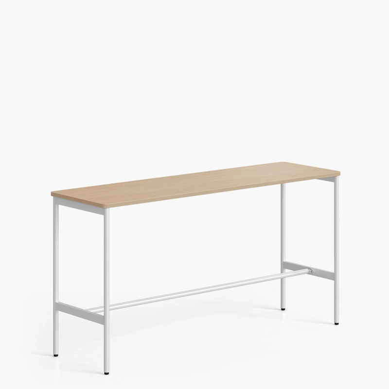 MESA OFICINA CAFETERIA ASTRO 160X60 NATURA/BLANCO FORM - 2