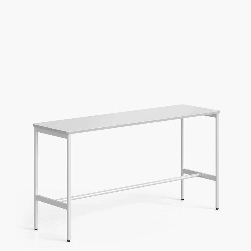 MESA OFICINA CAFETERIA ASTRO 160X60 BLANCO/BLANCO FORM - 2