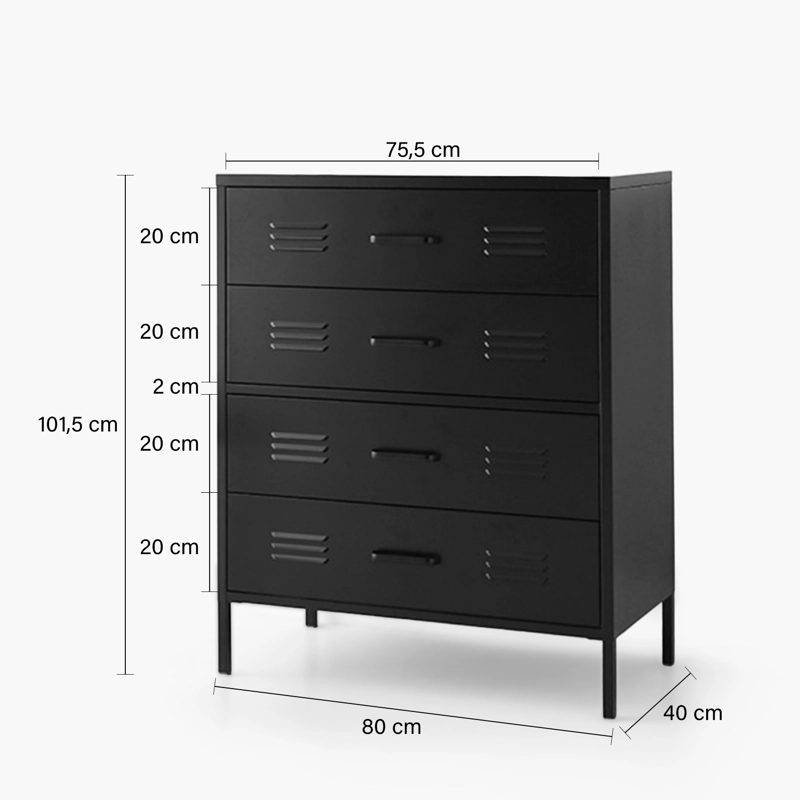 COMODA AUSTIN NEGRO FORM - 4