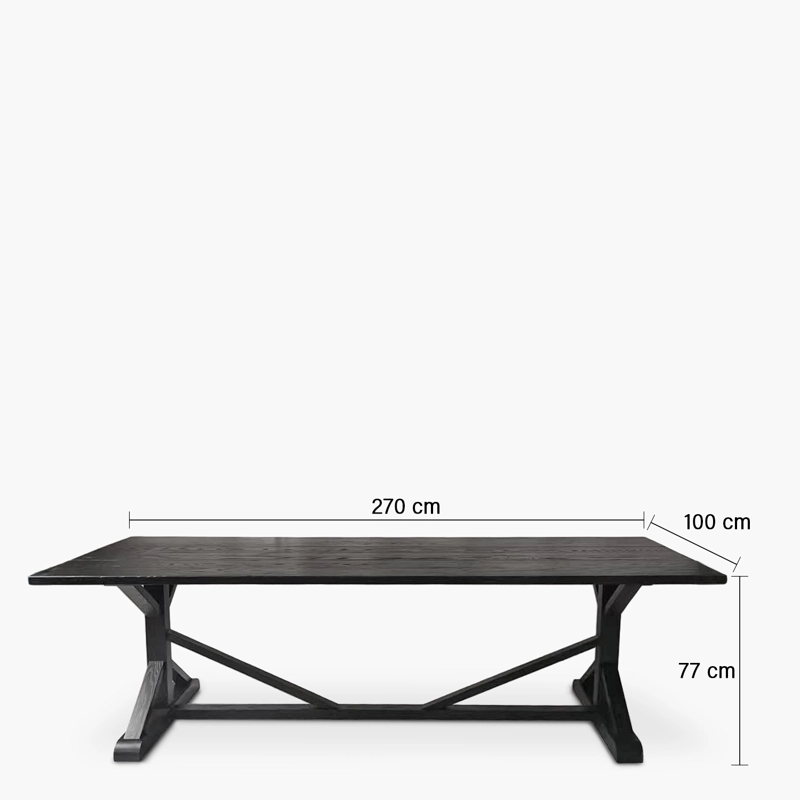 MESA COMEDOR PUELO NEGRO FORM - 4