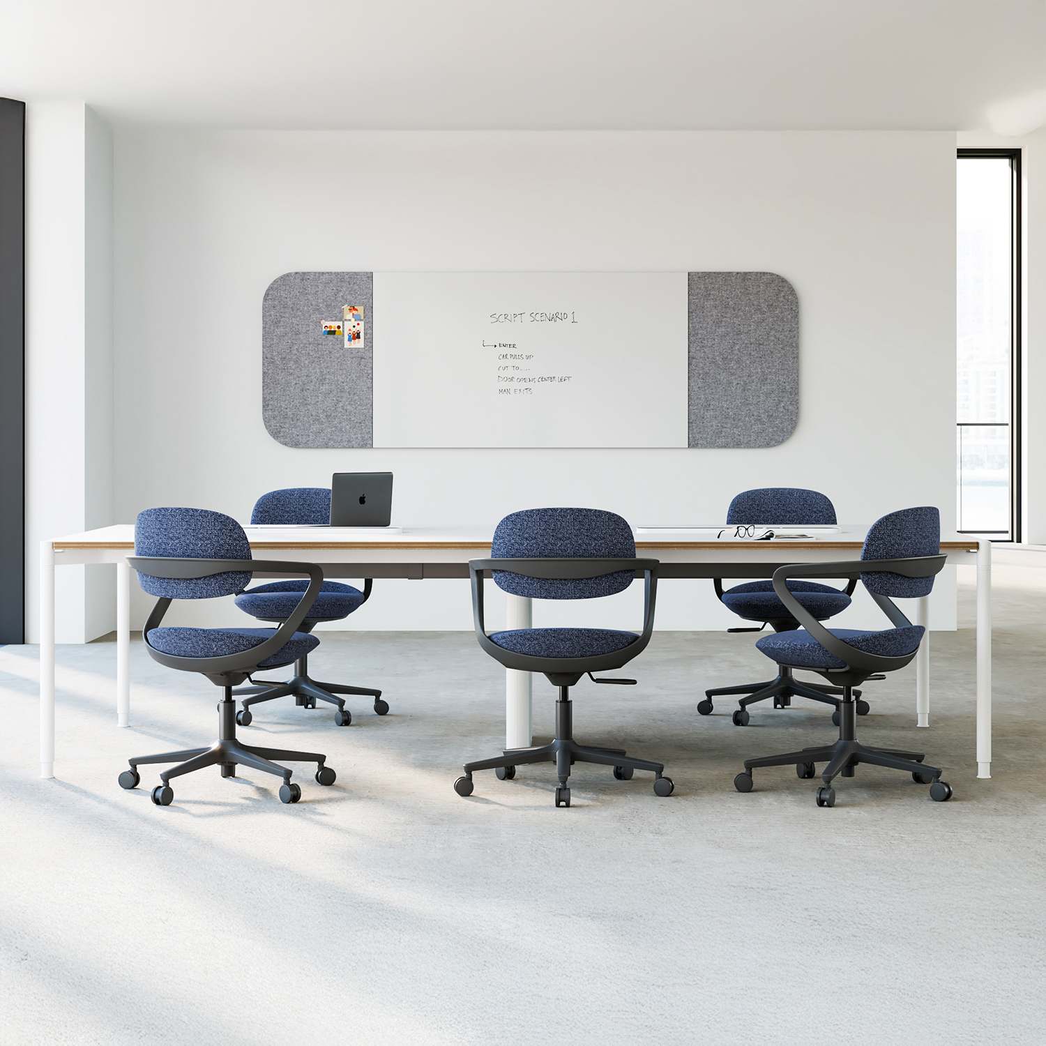 SILLA OFICINA OTTO AZUL FORM - 7