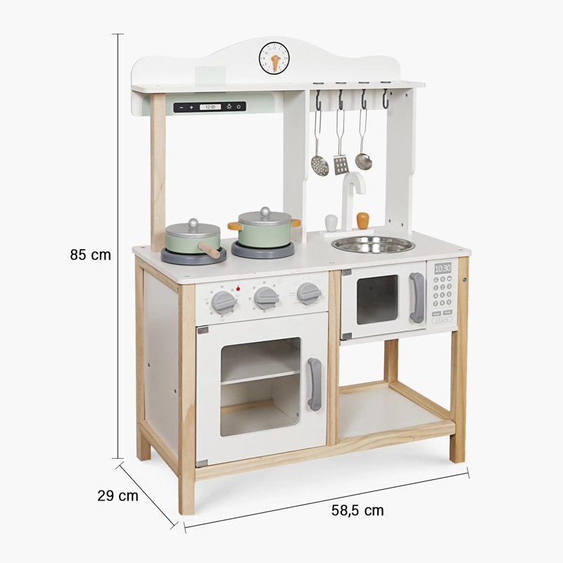 COCINA INFANTIL DE MADERA LUCIA BLANCO FORM - 8