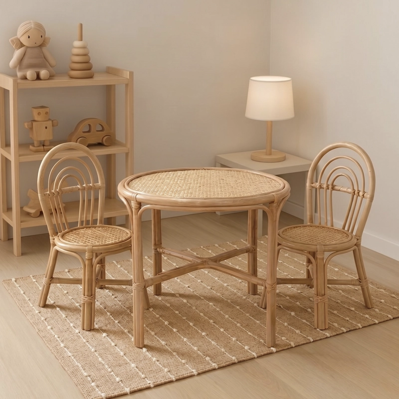 MESA INFANTIL RATAN ANTONELLA NATURAL FORM - 2