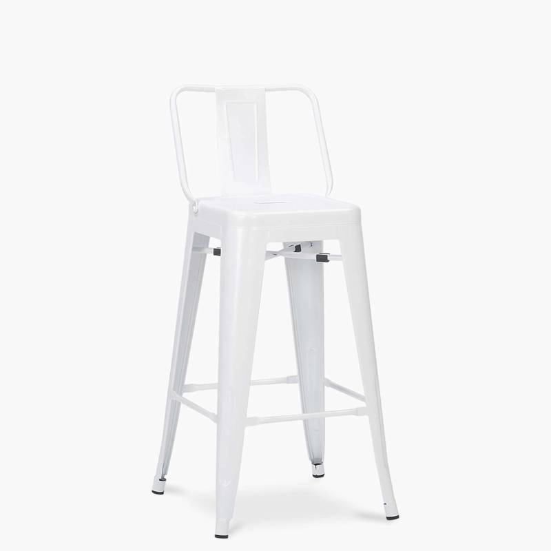 TABURETE MEDIO 67 TOLIX C/RESP BLANCO FORM - 2