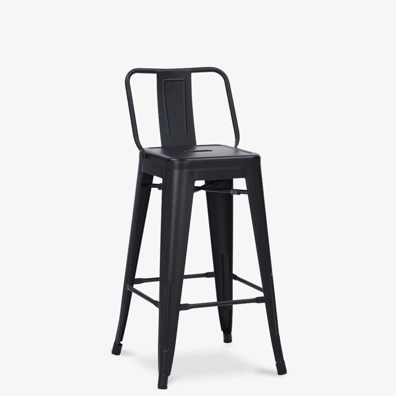 TABURETE MEDIO 67 TOLIX C/RESP NEGRO FORM - 3