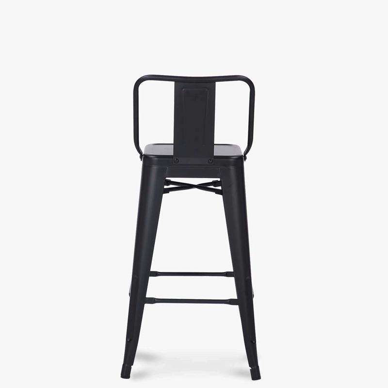 TABURETE MEDIO 67 TOLIX C/RESP NEGRO FORM - 4
