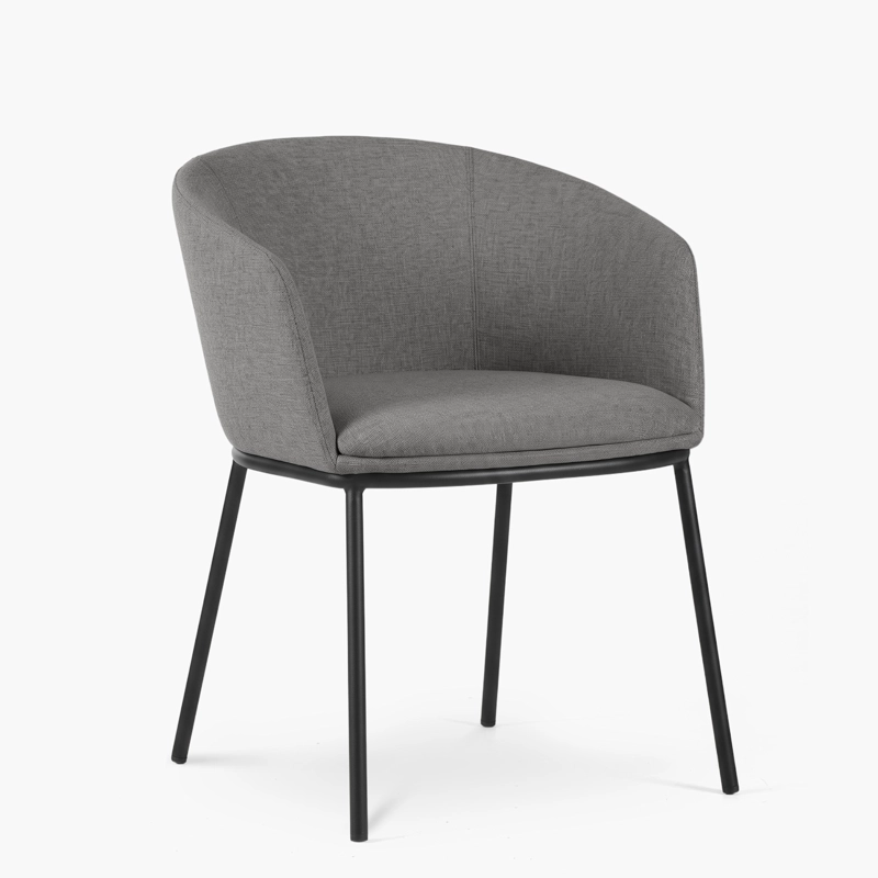 SILLA HOME OFFICE ANTON GRIS FORM - 2